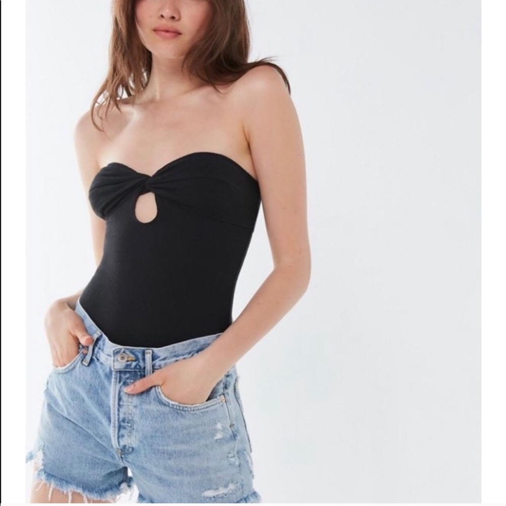 4️⃣for💲4️⃣0️⃣ Out From Under Black Bodysuit UO S